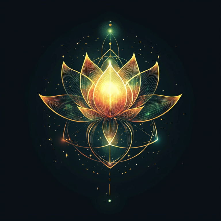 Złoty lotos – symbol transformacji, harmonii i intencji